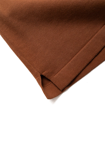 Knit Polo 12G - Brown