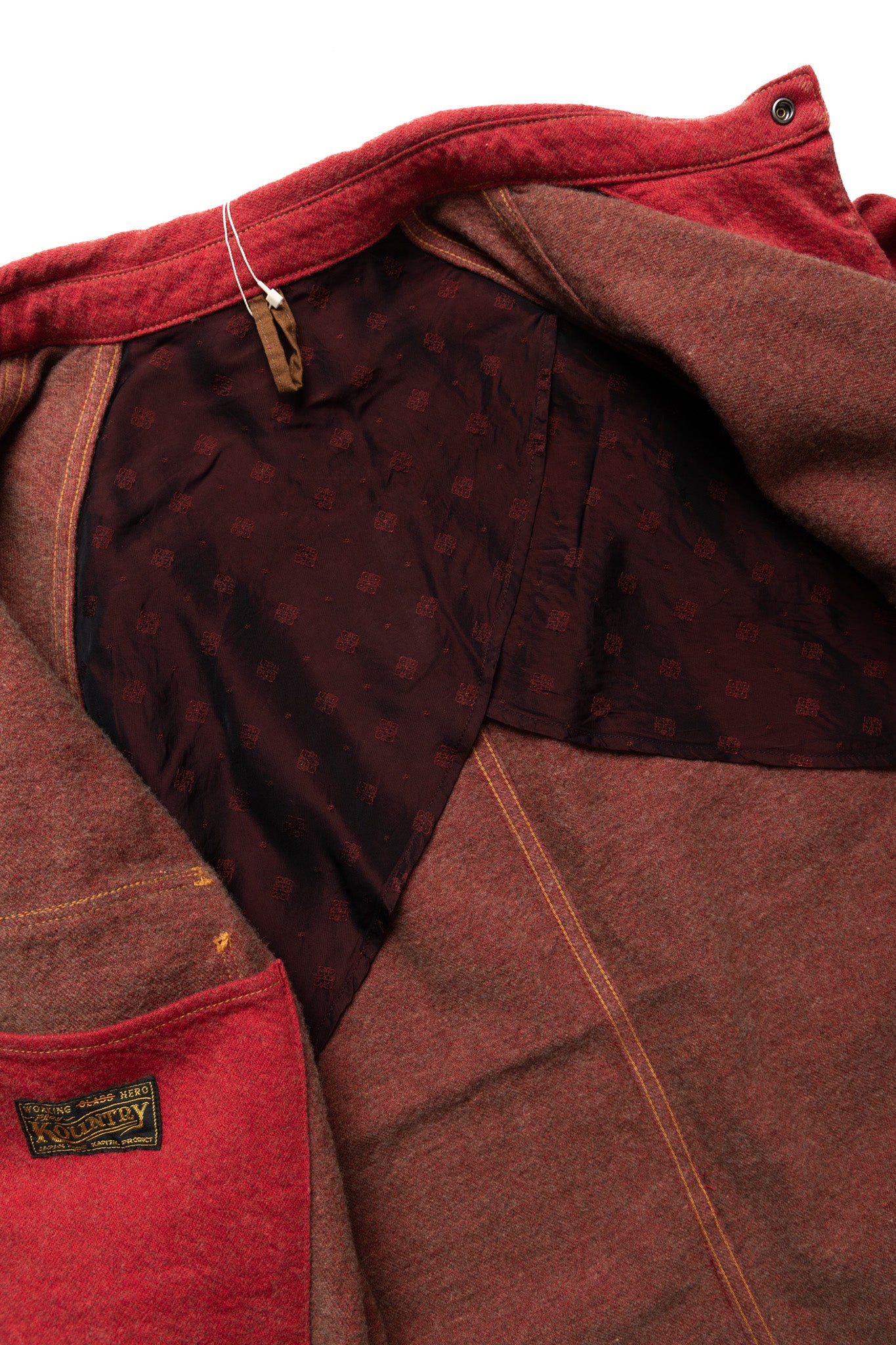 Twill Aging Wool CACTUS Coverall - Fade Red