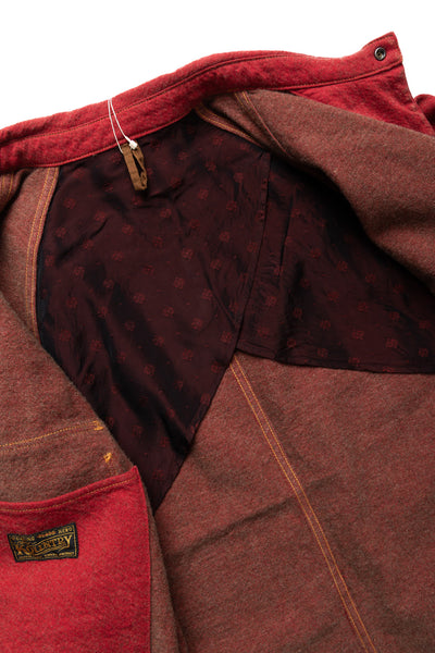 Twill Aging Wool CACTUS Coverall - Fade Red