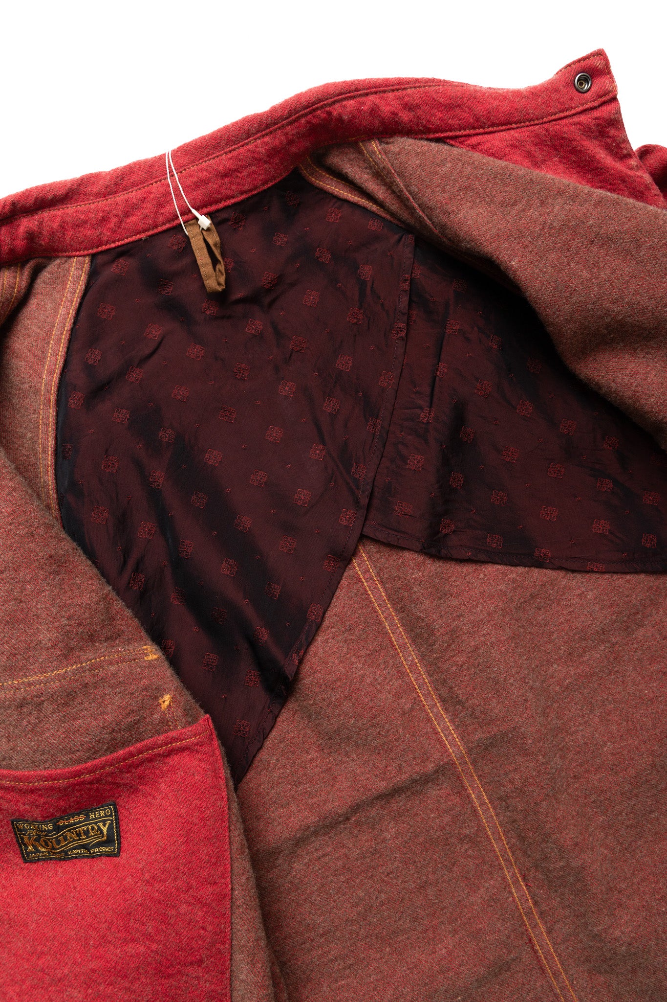 Twill Aging Wool CACTUS Coverall - Fade Red