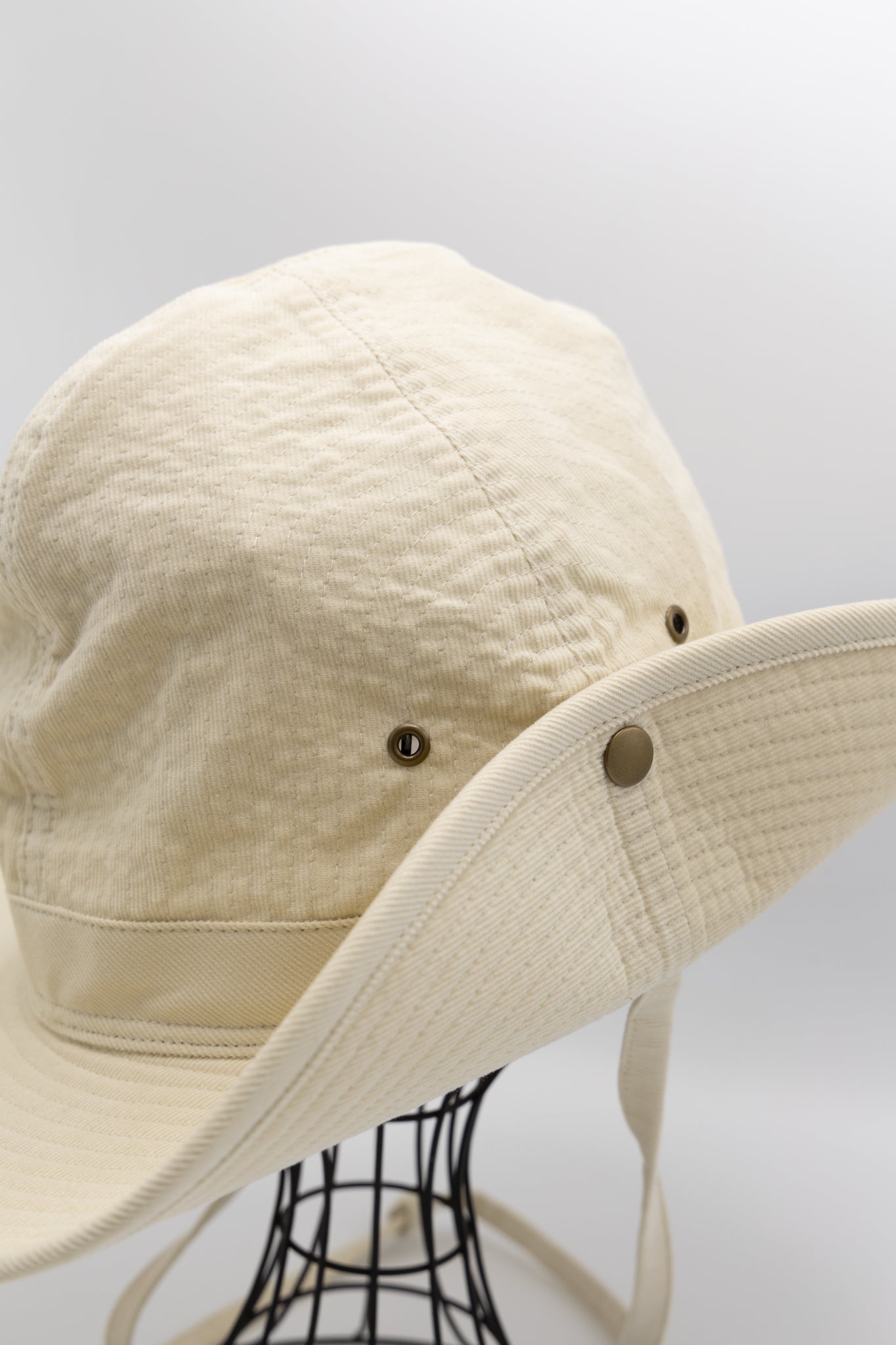 French Safari Hat Corduroy - Ivory