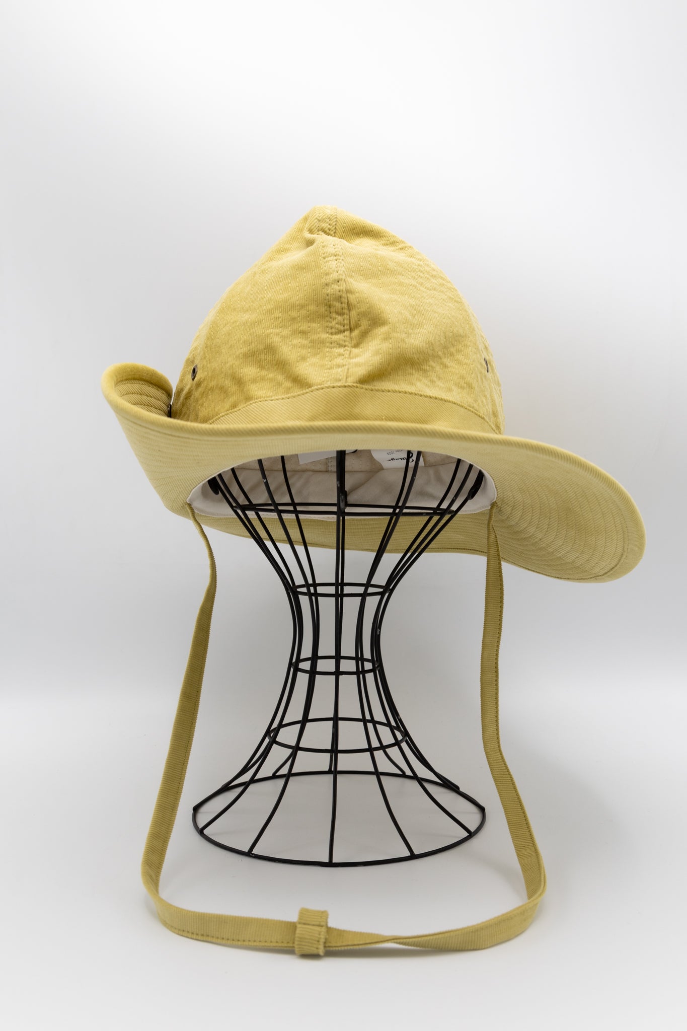 French Safari Hat Corduroy - Yellow