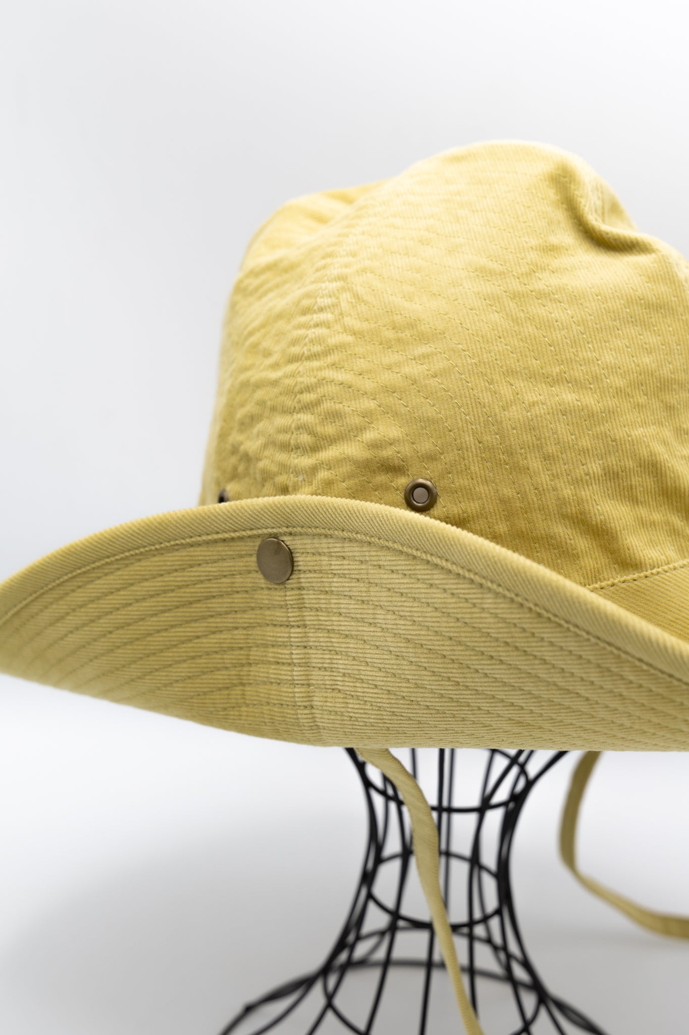 French Safari Hat Corduroy - Yellow