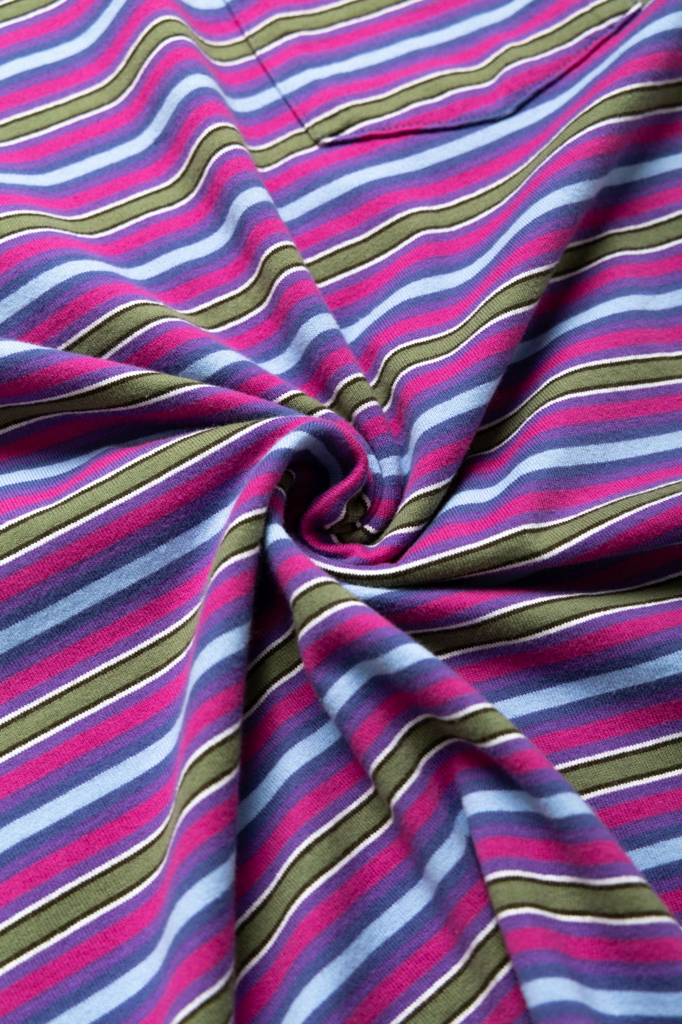 Pocket Tee Multi Stripe - Purple