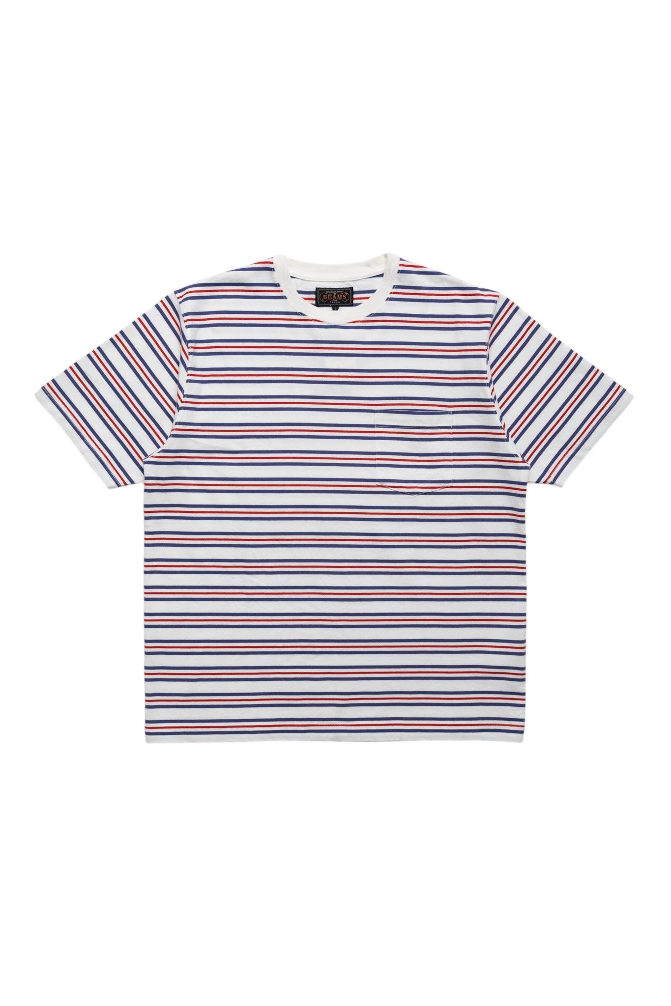 Pocket Tee Multi Stripe - Off White