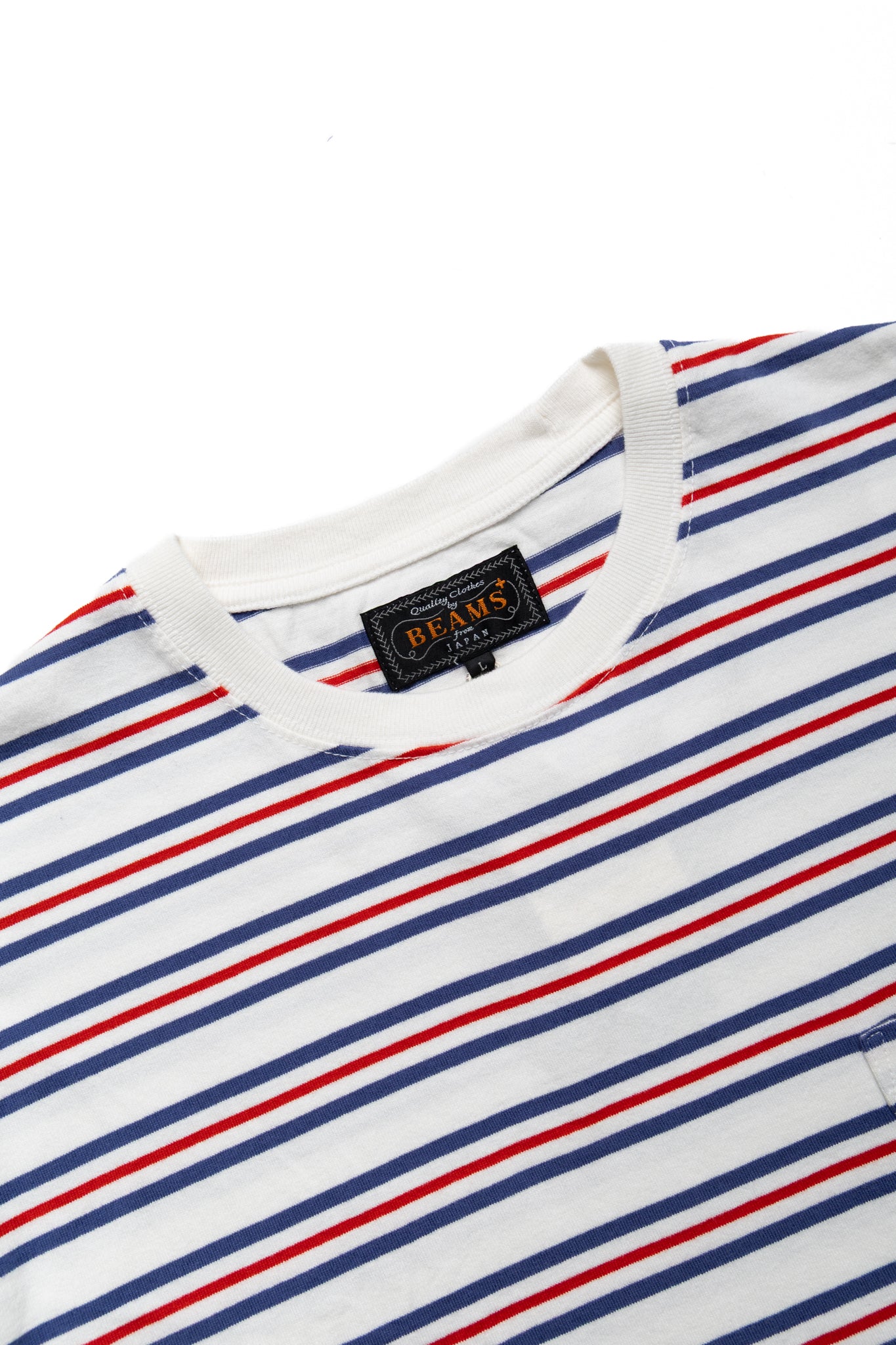 Pocket Tee Multi Stripe - Off White