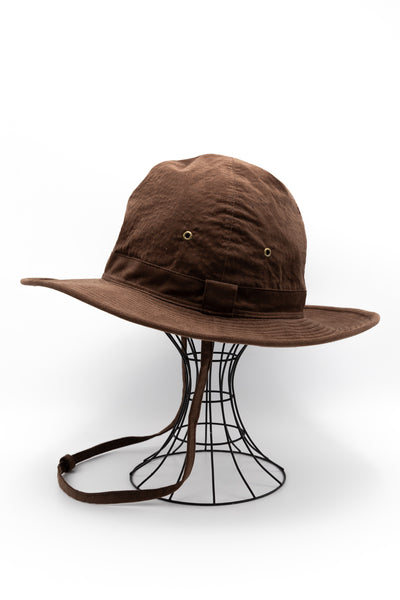 French Safari Hat Corduroy - Brown