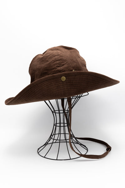 French Safari Hat Corduroy - Brown
