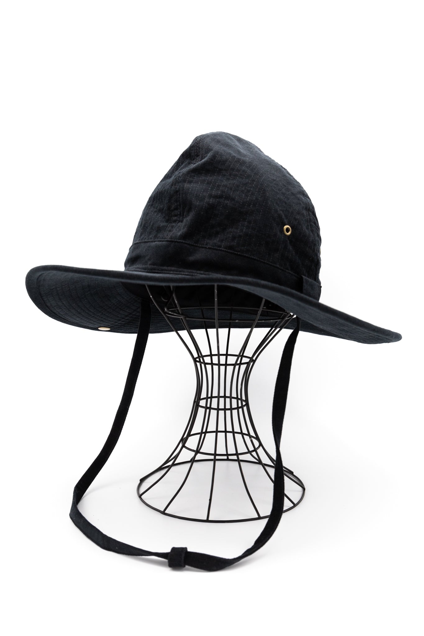 French Safari Hat Corduroy - Black