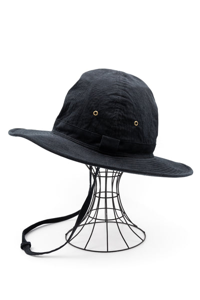 French Safari Hat Corduroy - Black