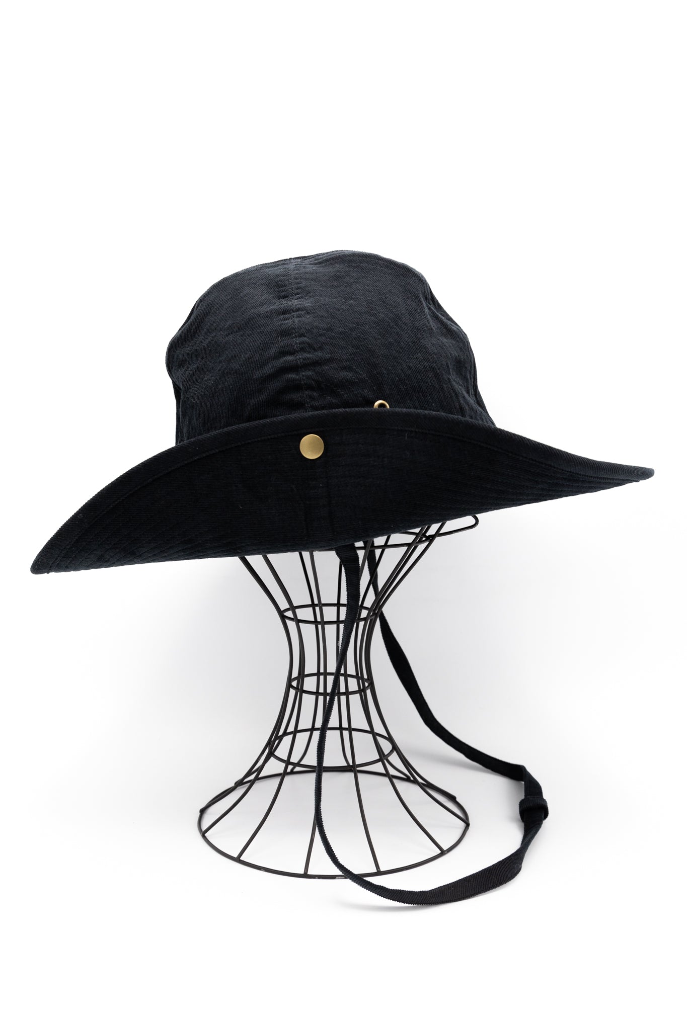 French Safari Hat Corduroy - Black