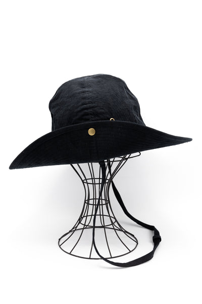 French Safari Hat Corduroy - Black