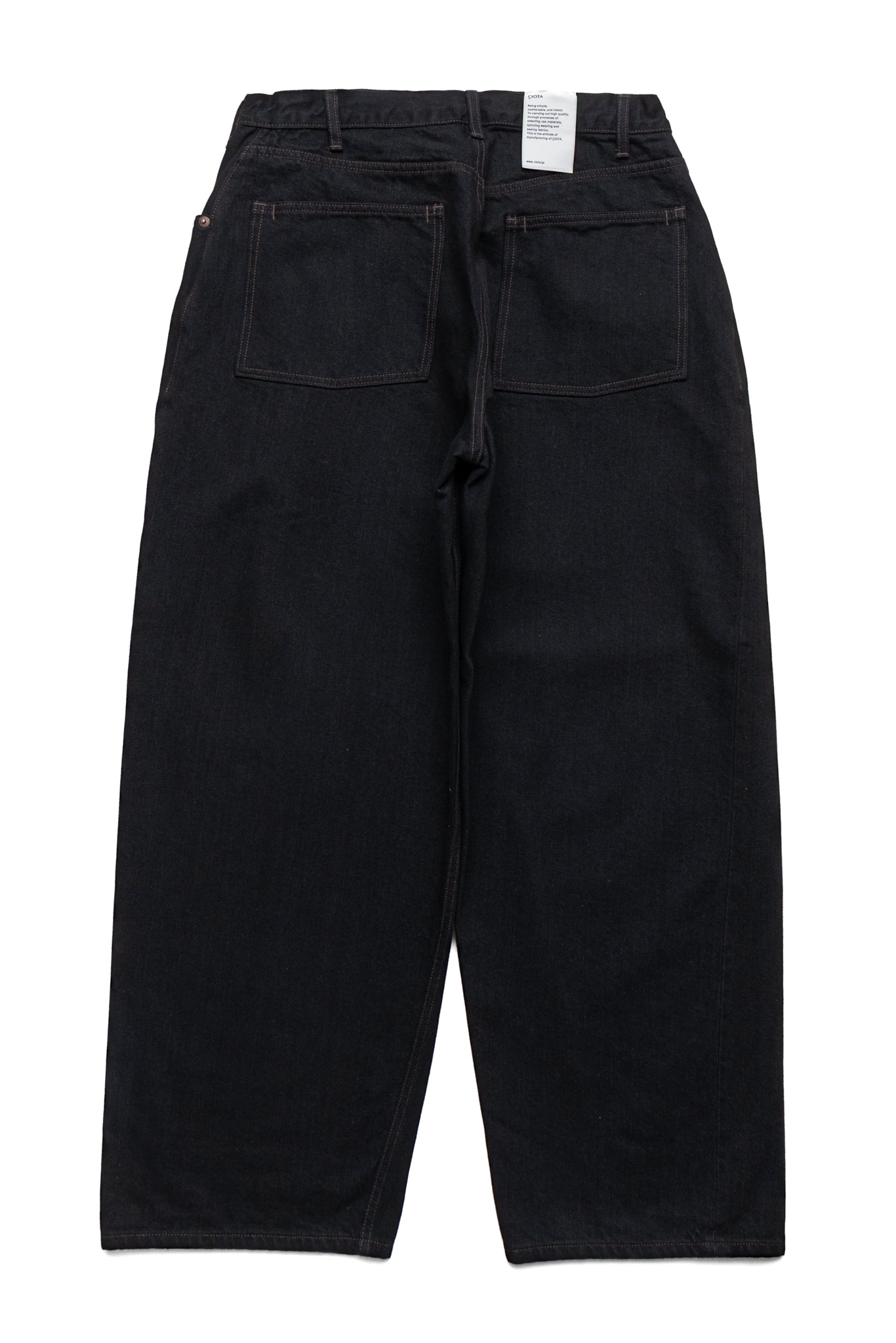 CIOTA Wide Baggy 5 Pocket Pants - Black – BLUE IN GREEN SOHO