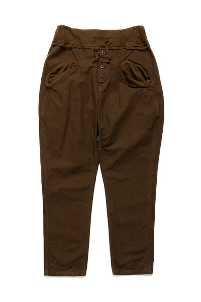 Light Canvas SAROUEL NOUVELLE Pants - Brown Khaki