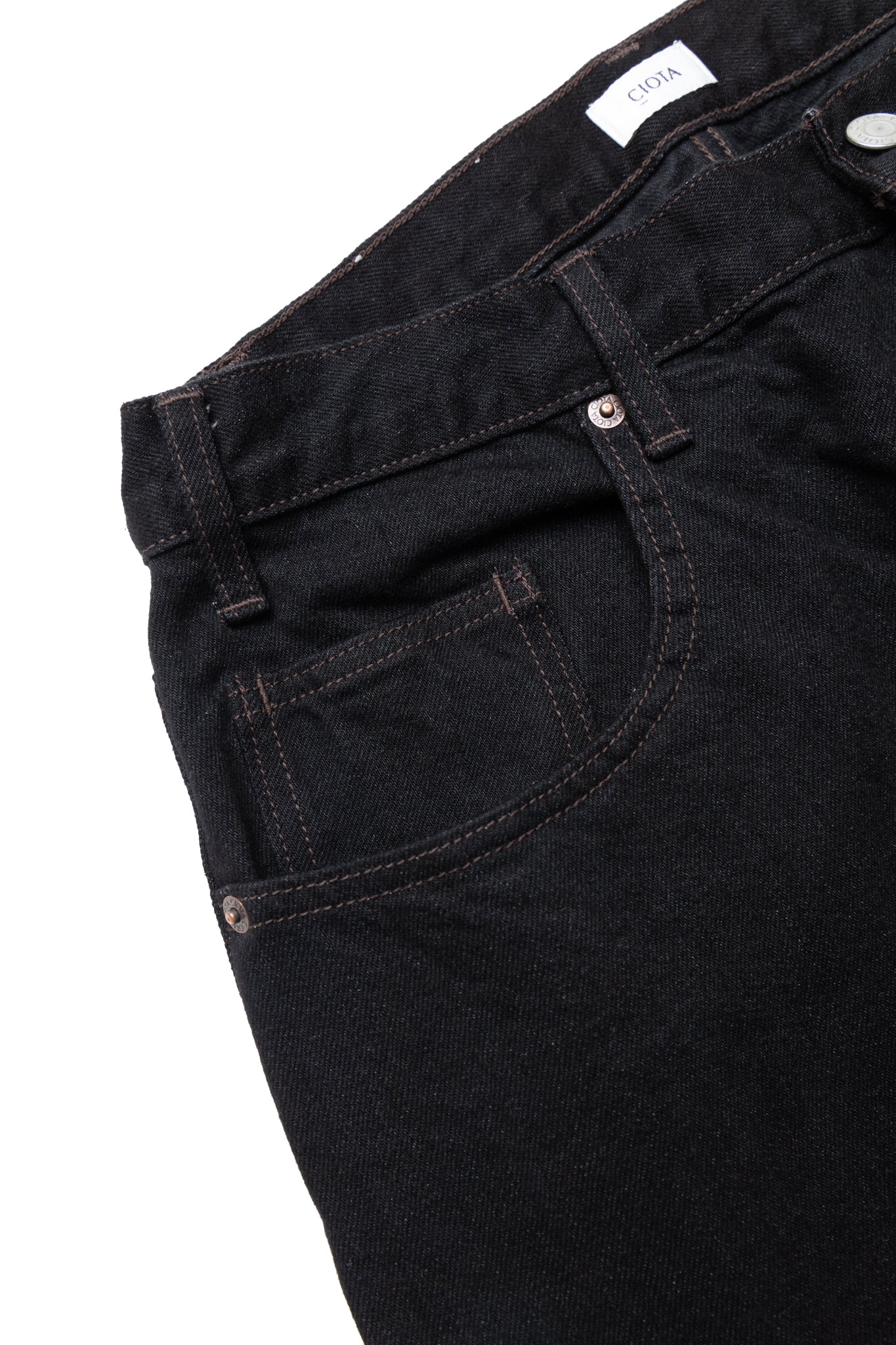 CIOTA Wide Baggy 5 Pocket Pants - Black – BLUE IN GREEN SOHO
