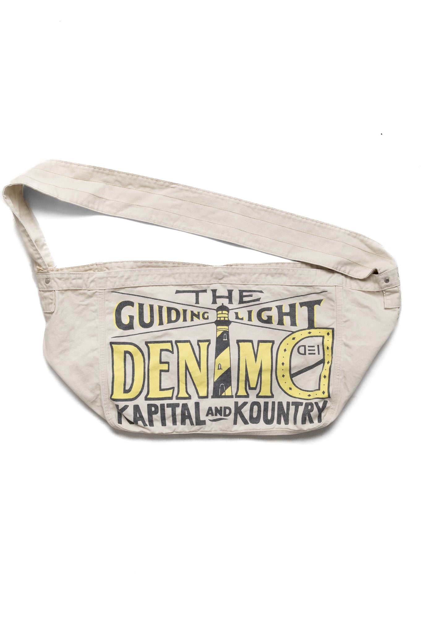 Canvas NEWSPAPER Bag (GUIDING LIGHT) - Ecru