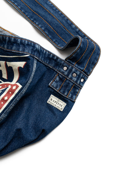13oz Denim NEWSPAPER Bag (GUIDING LIGHT) - Faded