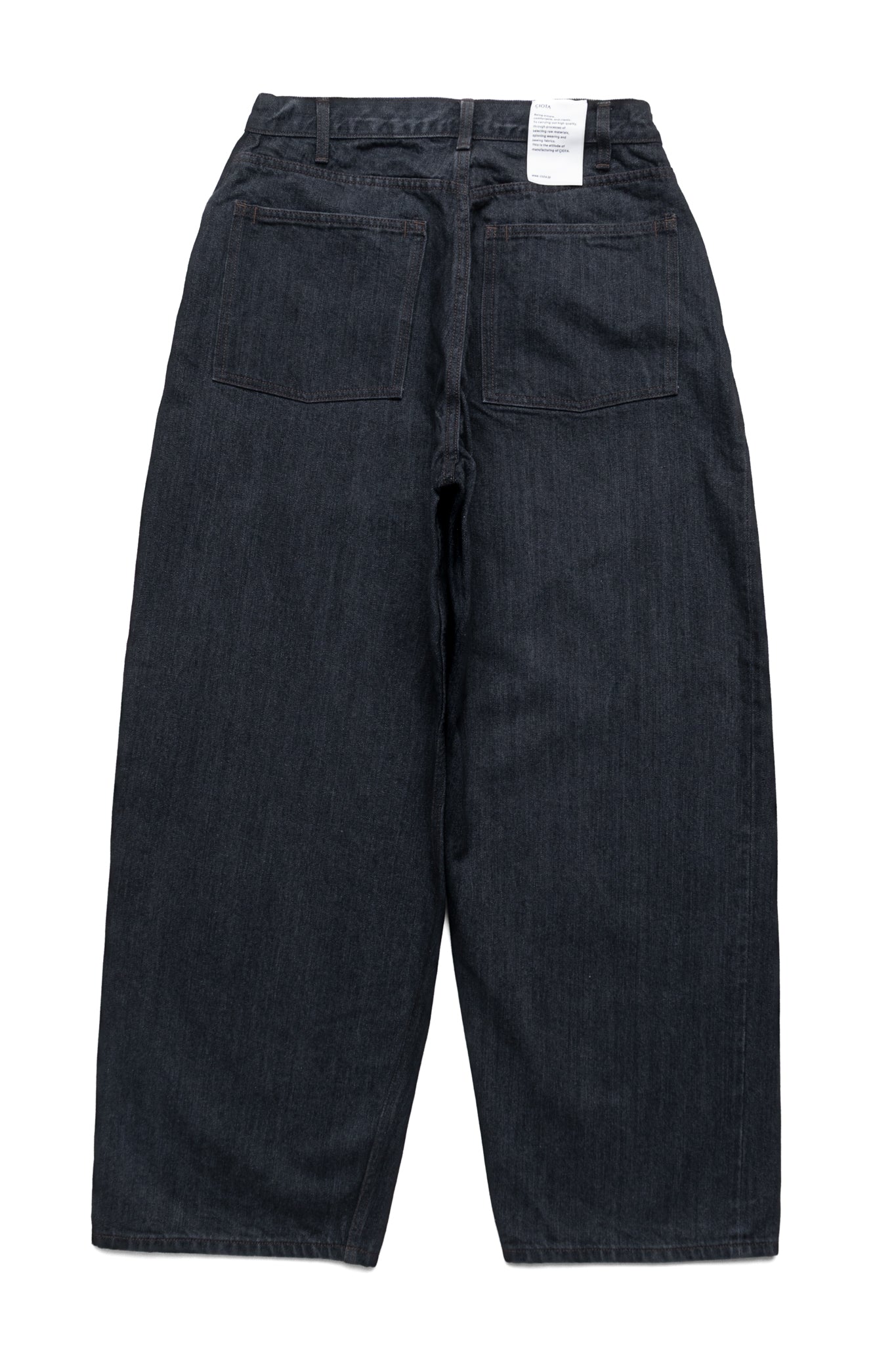 CIOTA Wide Baggy 5 Pocket Pants - Medium Black – BLUE IN GREEN SOHO