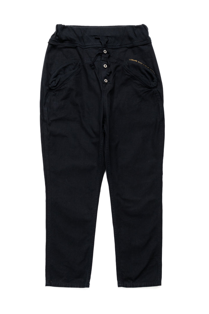 希少 美品 KAPITAL sarouel pants BLACK Kapital Light Canvas SAROUEL NOUVELLE Pants - Black – BLUE