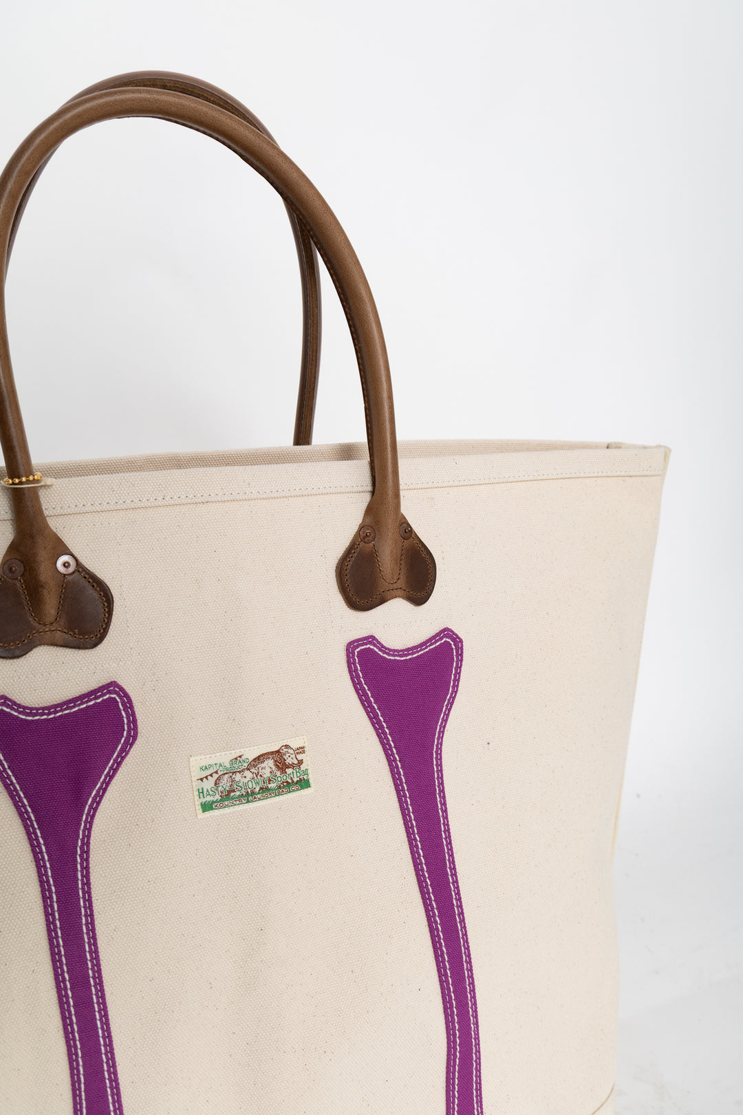 Kapital バック Kapital No. 4 Canvas Kotsukotsu Bone Tote Bag (Small) | COJP