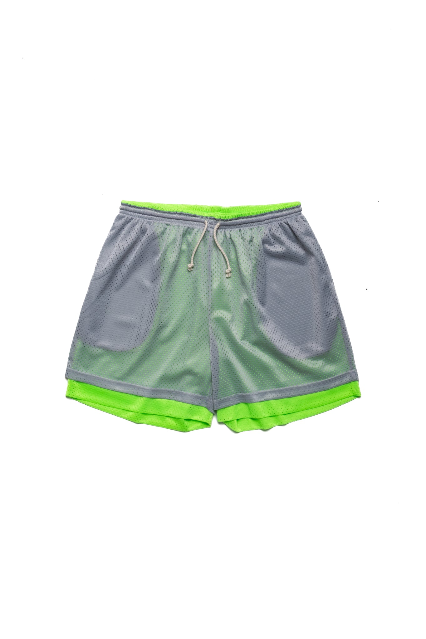 Reversible Mesh Ball Short - Grey/Neon Green