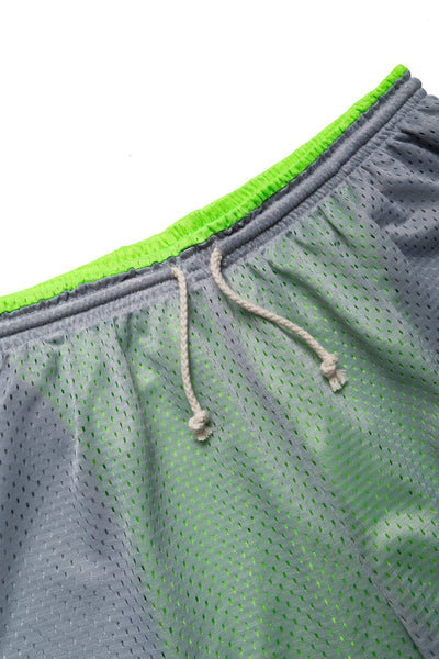 Reversible Mesh Ball Short - Grey/Neon Green