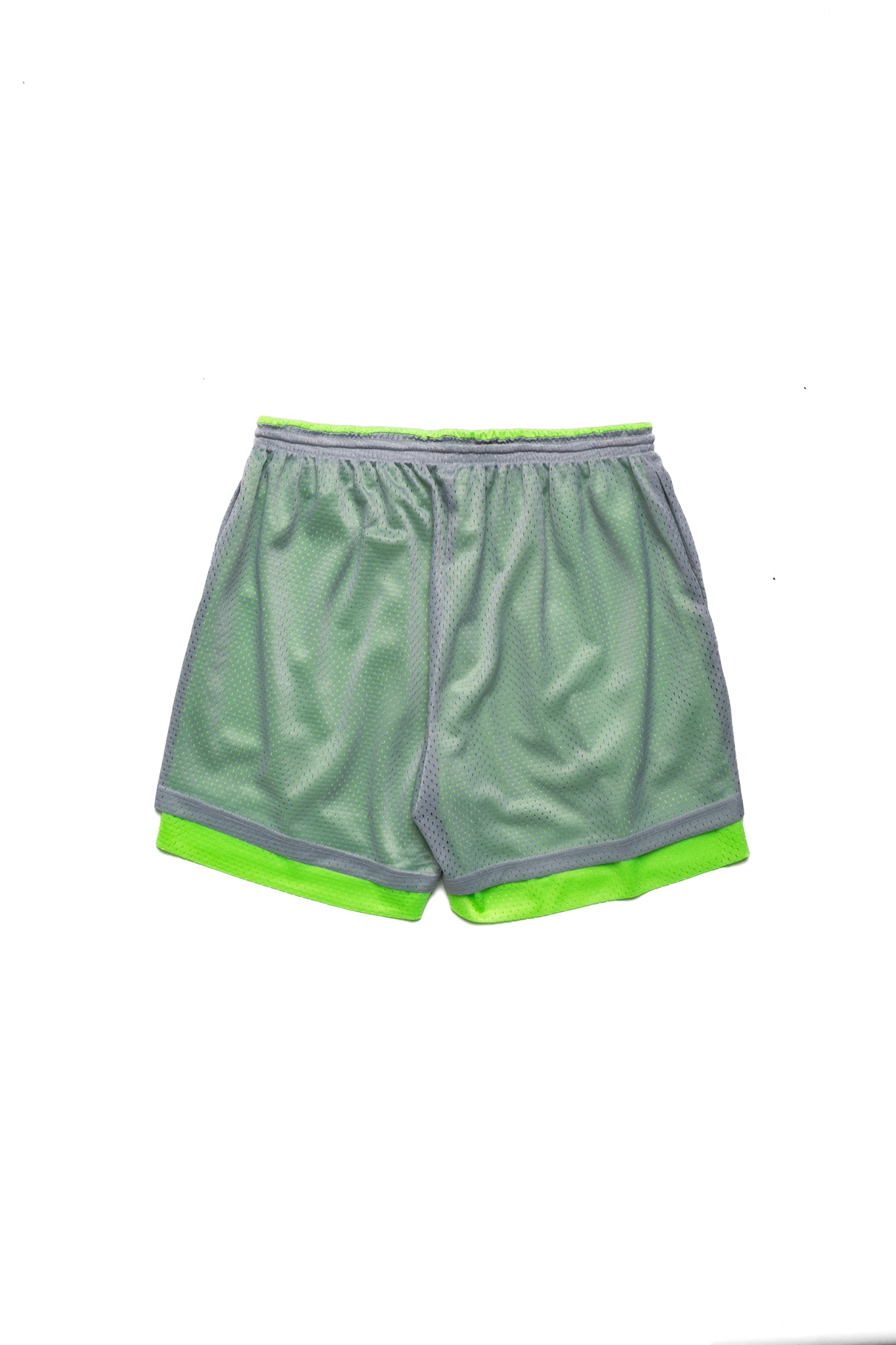 Reversible Mesh Ball Short - Grey/Neon Green