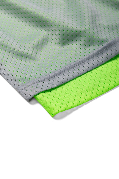 Reversible Mesh Ball Short - Grey/Neon Green