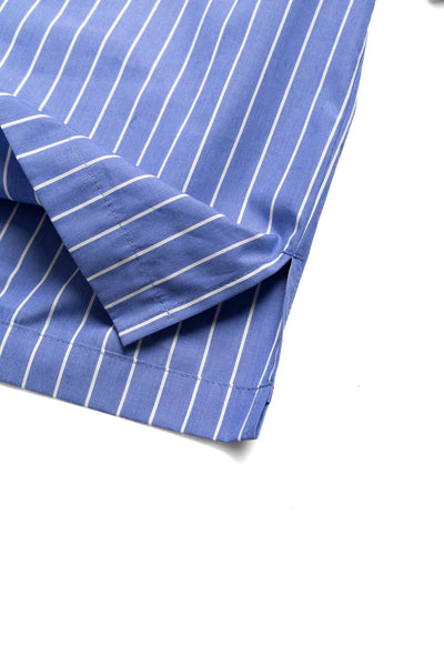 Aloha Shirt - Blue w/ White Stripes