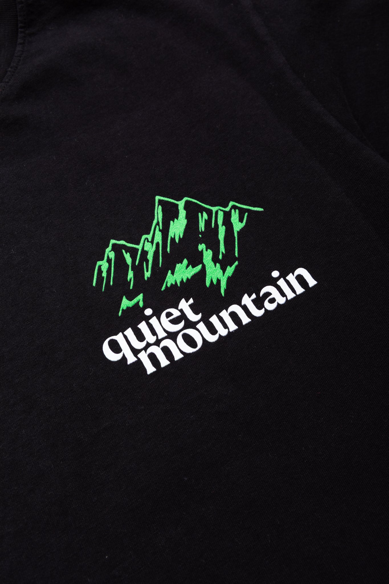 quiet mountain cafe Logo Tee - Black