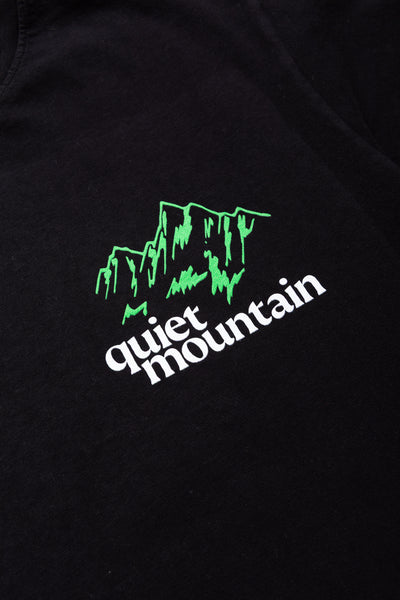 quiet mountain cafe Logo Tee - Black