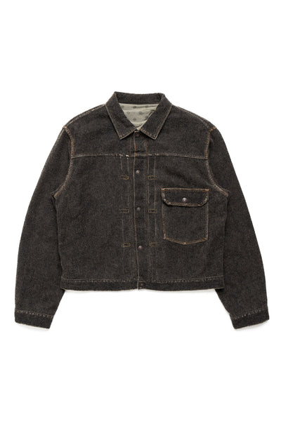 Twill Aging Wool 1st Jacket - Charcoal