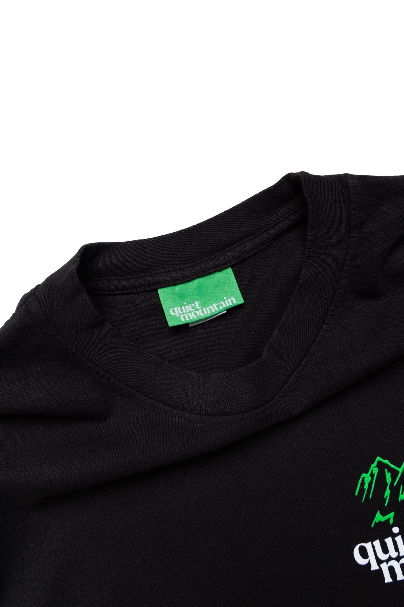 quiet mountain cafe Logo Tee - Black