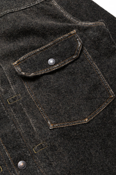 Twill Aging Wool 1st Jacket - Charcoal
