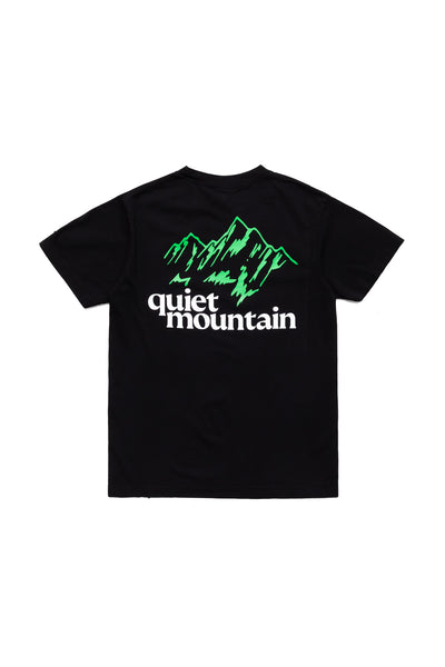 quiet mountain cafe Logo Tee - Black
