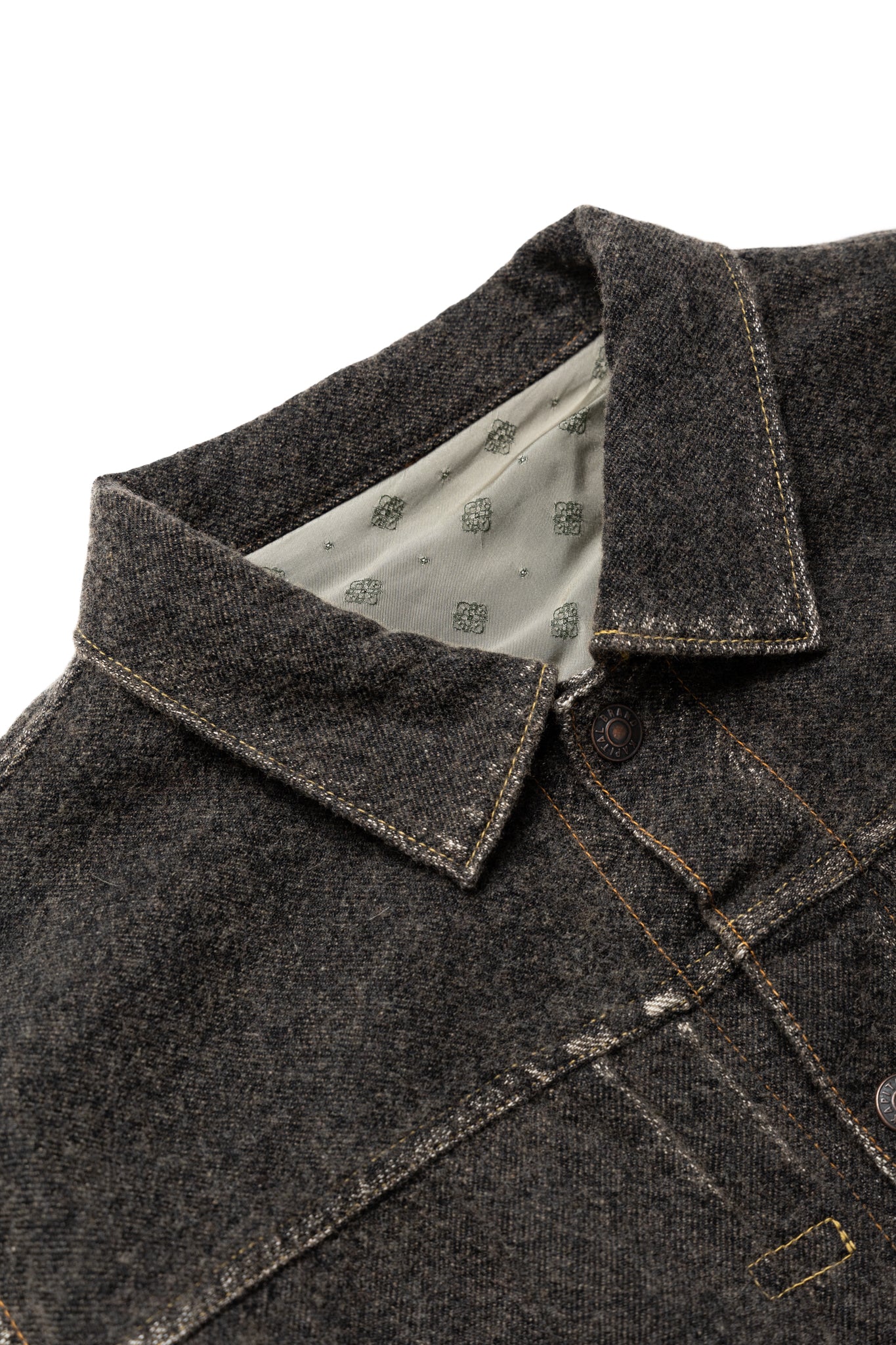 Twill Aging Wool 1st Jacket - Charcoal
