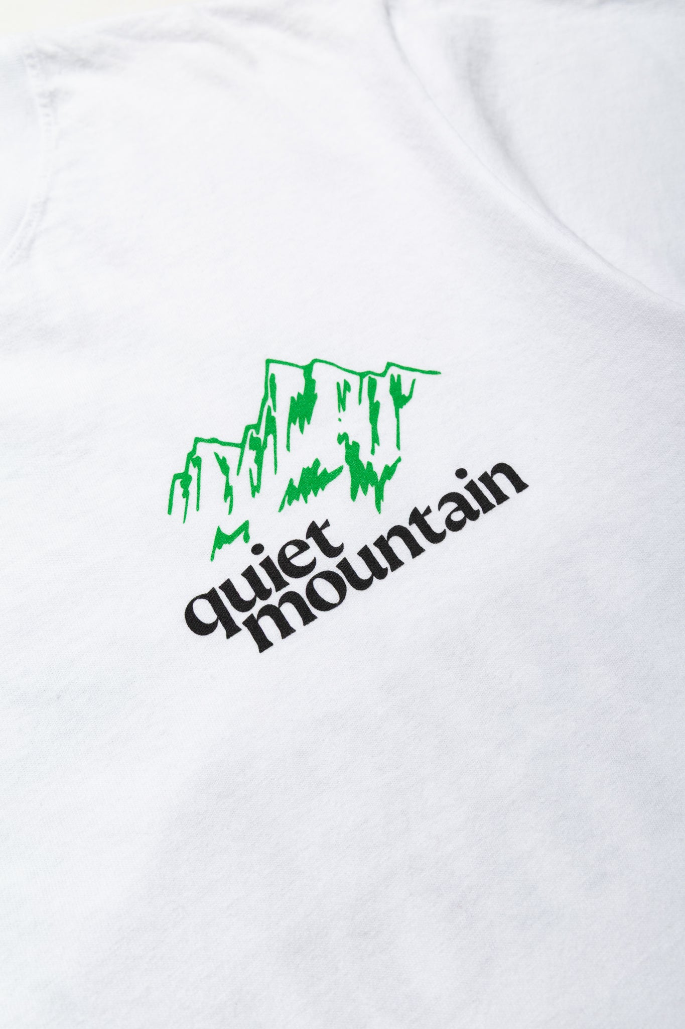 quiet mountain cafe Logo Tee - White