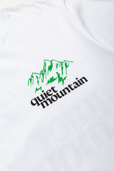 quiet mountain cafe Logo Tee - White