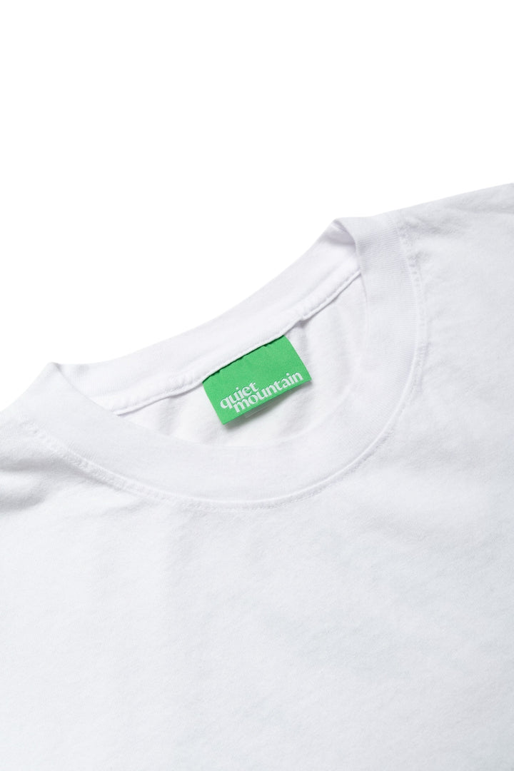 quiet mountain cafe Logo Tee - White – BLUE IN GREEN SOHO
