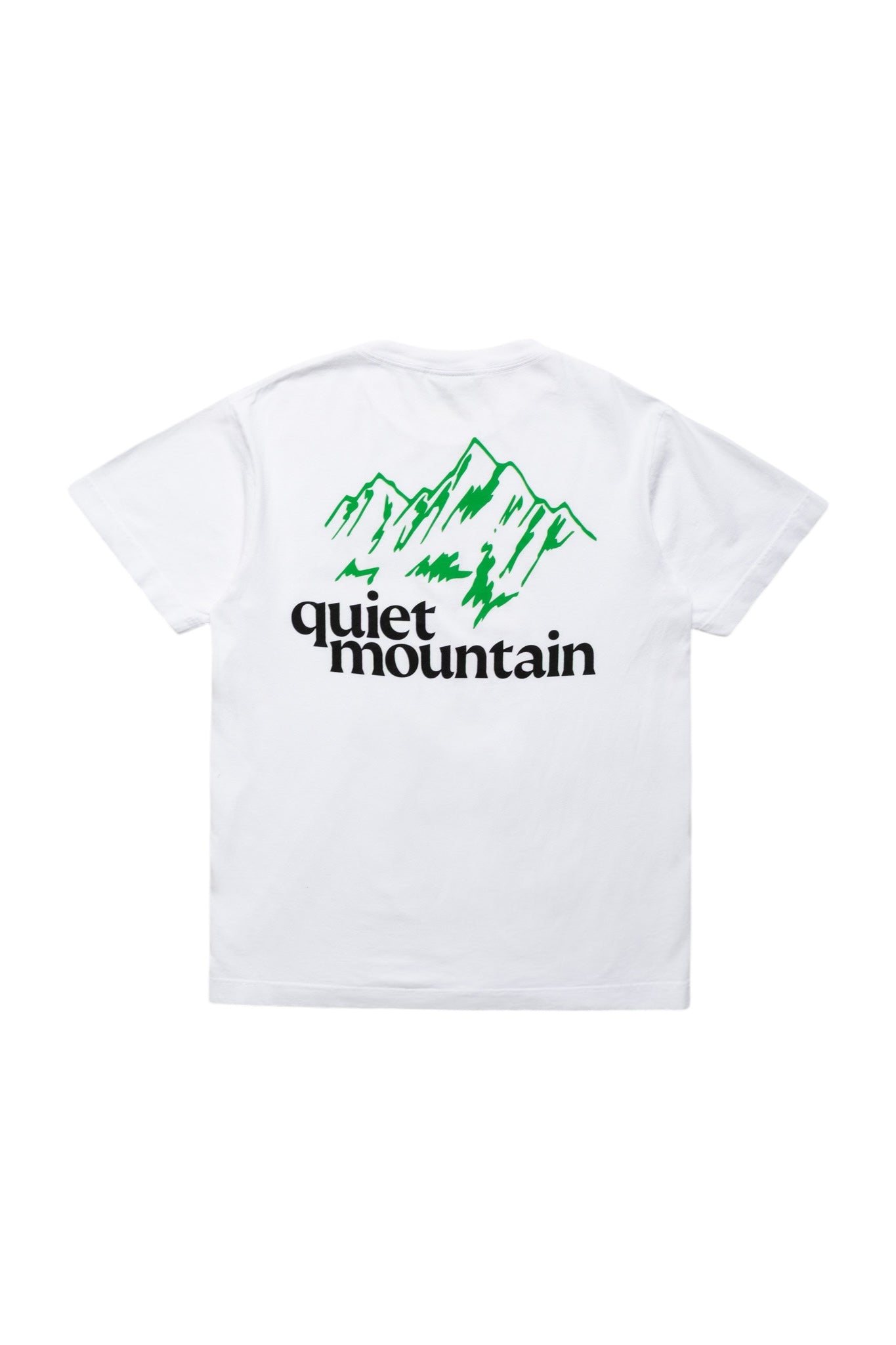 quiet mountain cafe Logo Tee - White