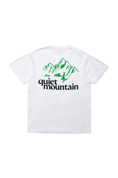quiet mountain cafe Logo Tee - White