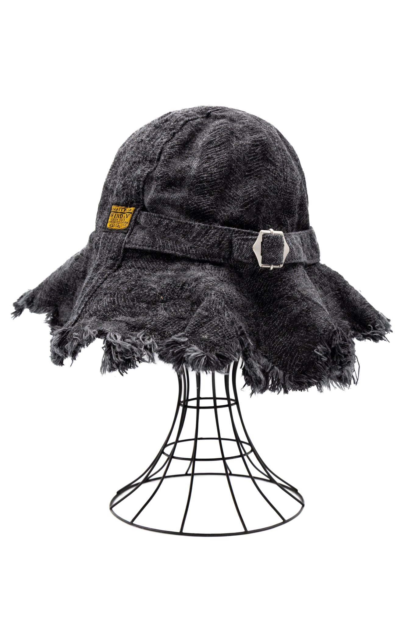 12oz MAGPIE Denim RADIO TULIP Hat - Black x Black