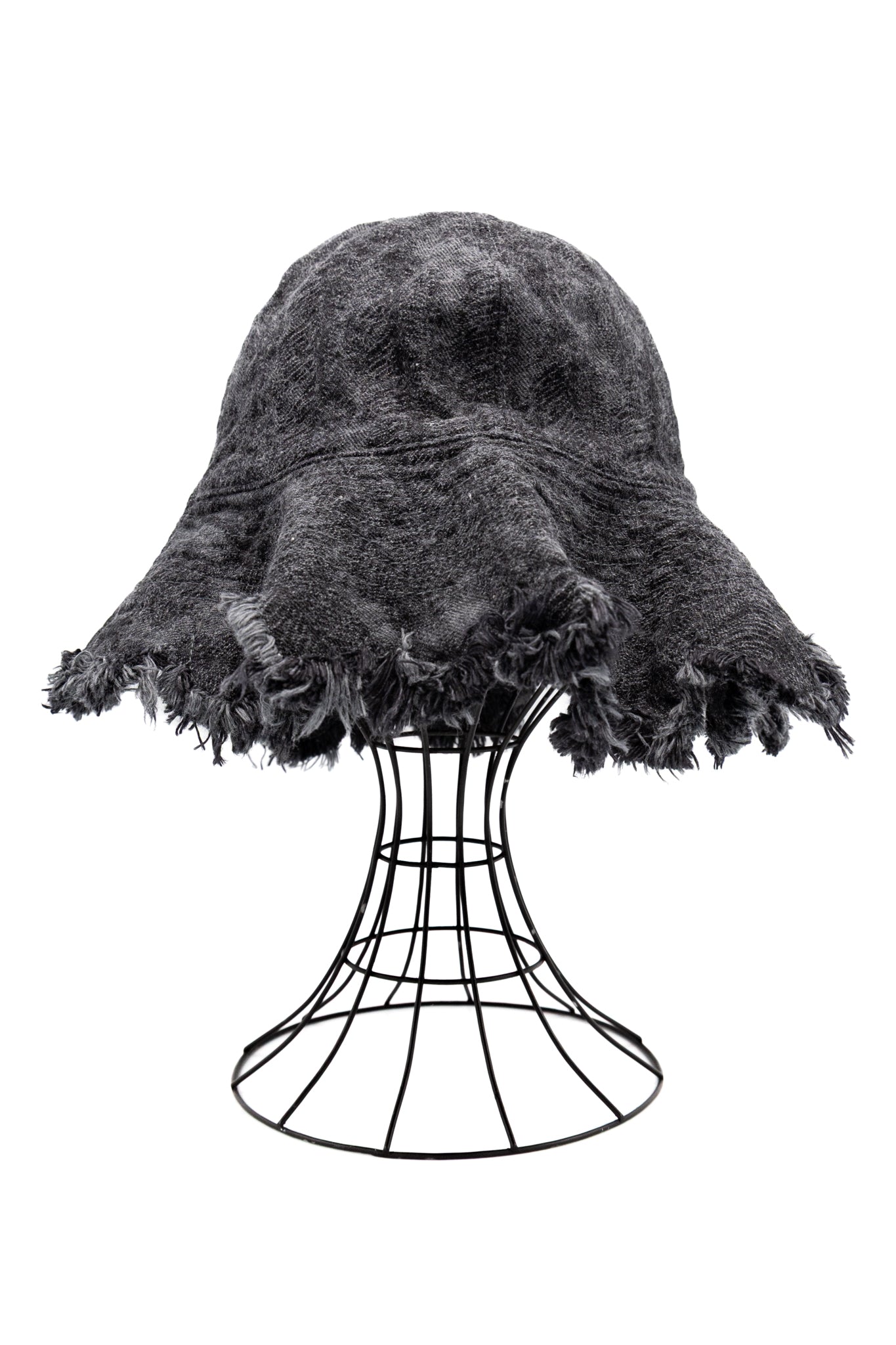 12oz MAGPIE Denim RADIO TULIP Hat - Black x Black