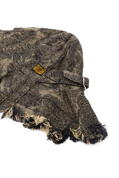 12oz MAGPIE Denim RADIO TULIP Hat - Black x Beige
