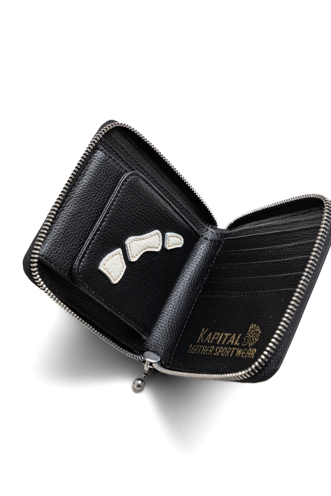 S KAPITAL BONE WALLET キャピタル 財布 小 Navy Kapital THUMB-UP BONE HAND ZIP Wallet – BLUE IN GREEN SOHO