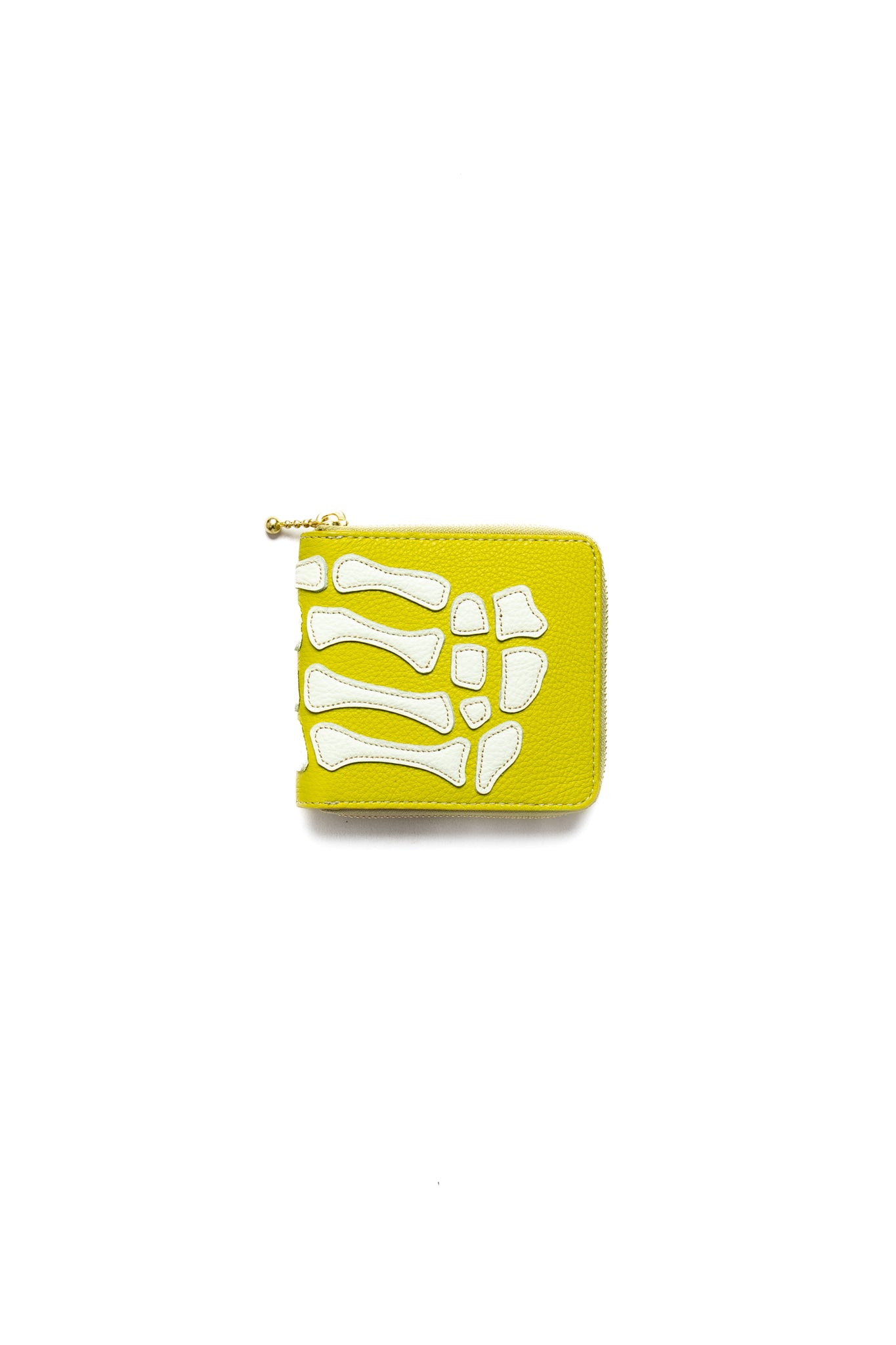 Kapital THUMB-UP BONE HAND ZIP Wallet – BLUE IN GREEN SOHO