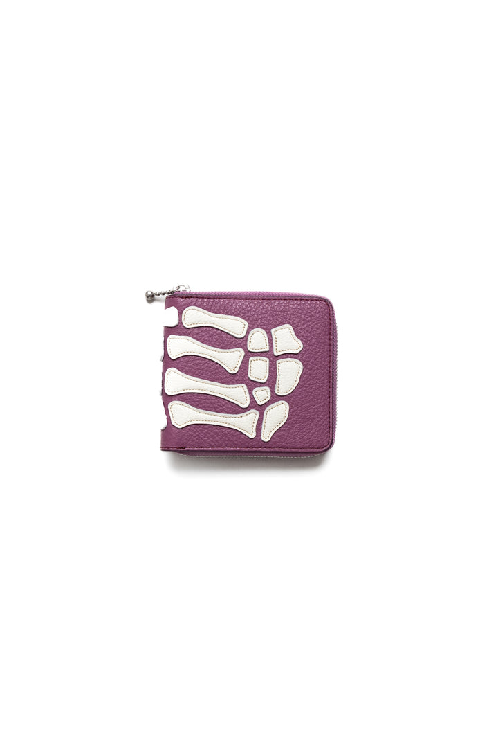 Kapital THUMB-UP BONE HAND ZIP Wallet – BLUE IN GREEN SOHO