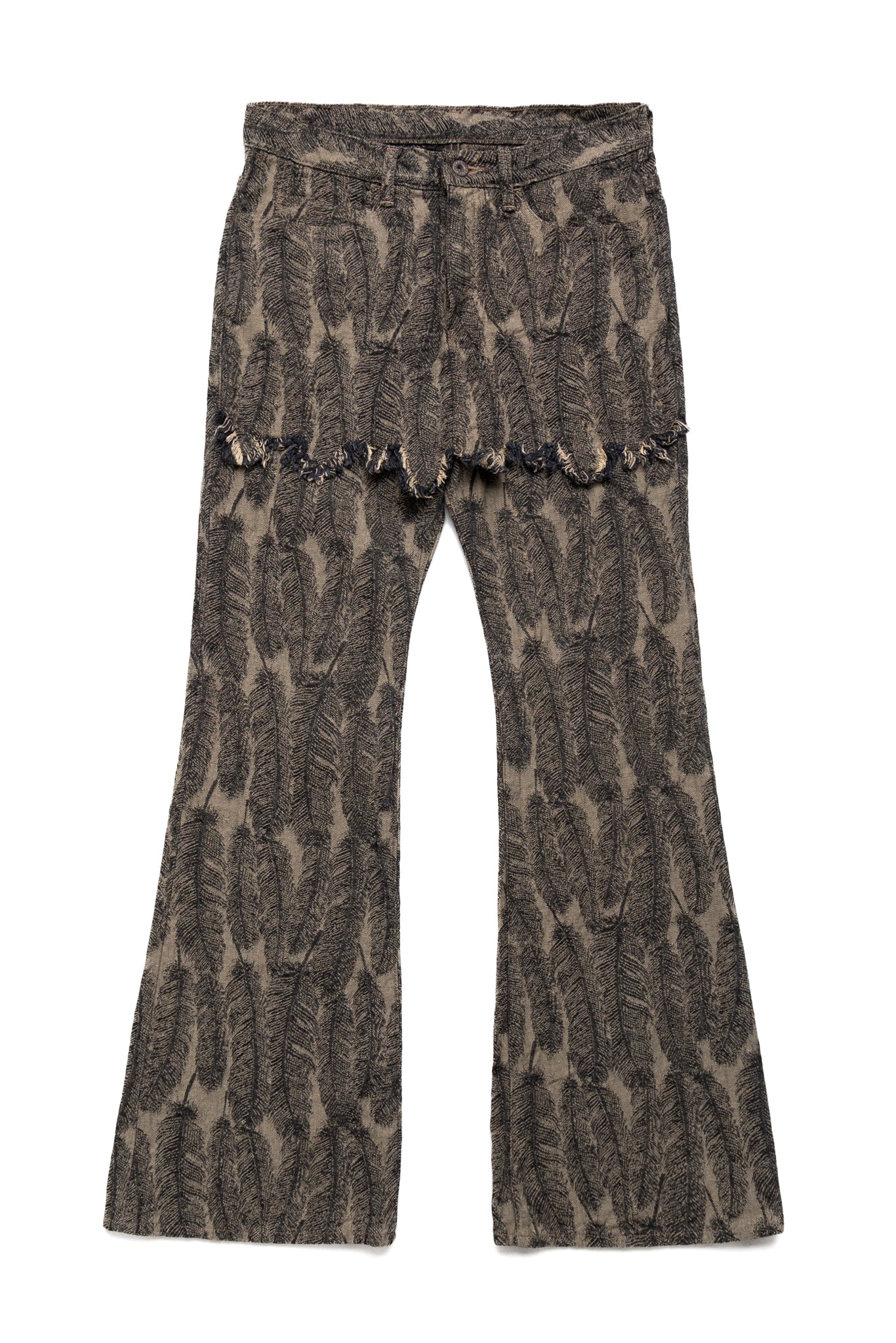 12oz MAGPIE DENIM 5P APRON-OKABELLBO - Black x Beige
