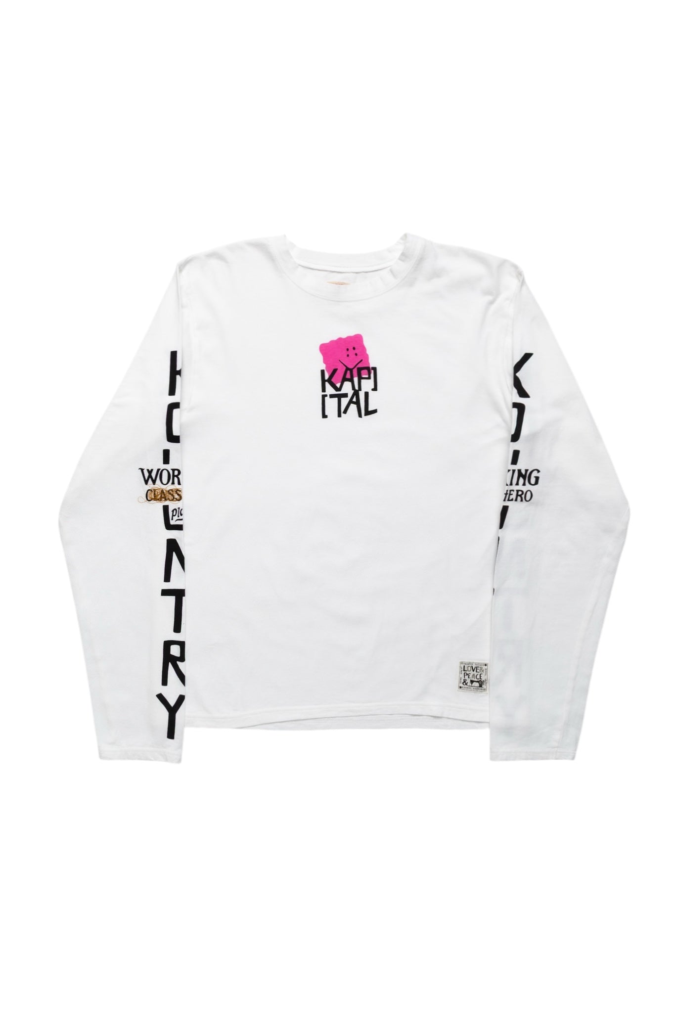 20/- Jersey Crew Long Sleeve T (PECKISH KAP) - Pink