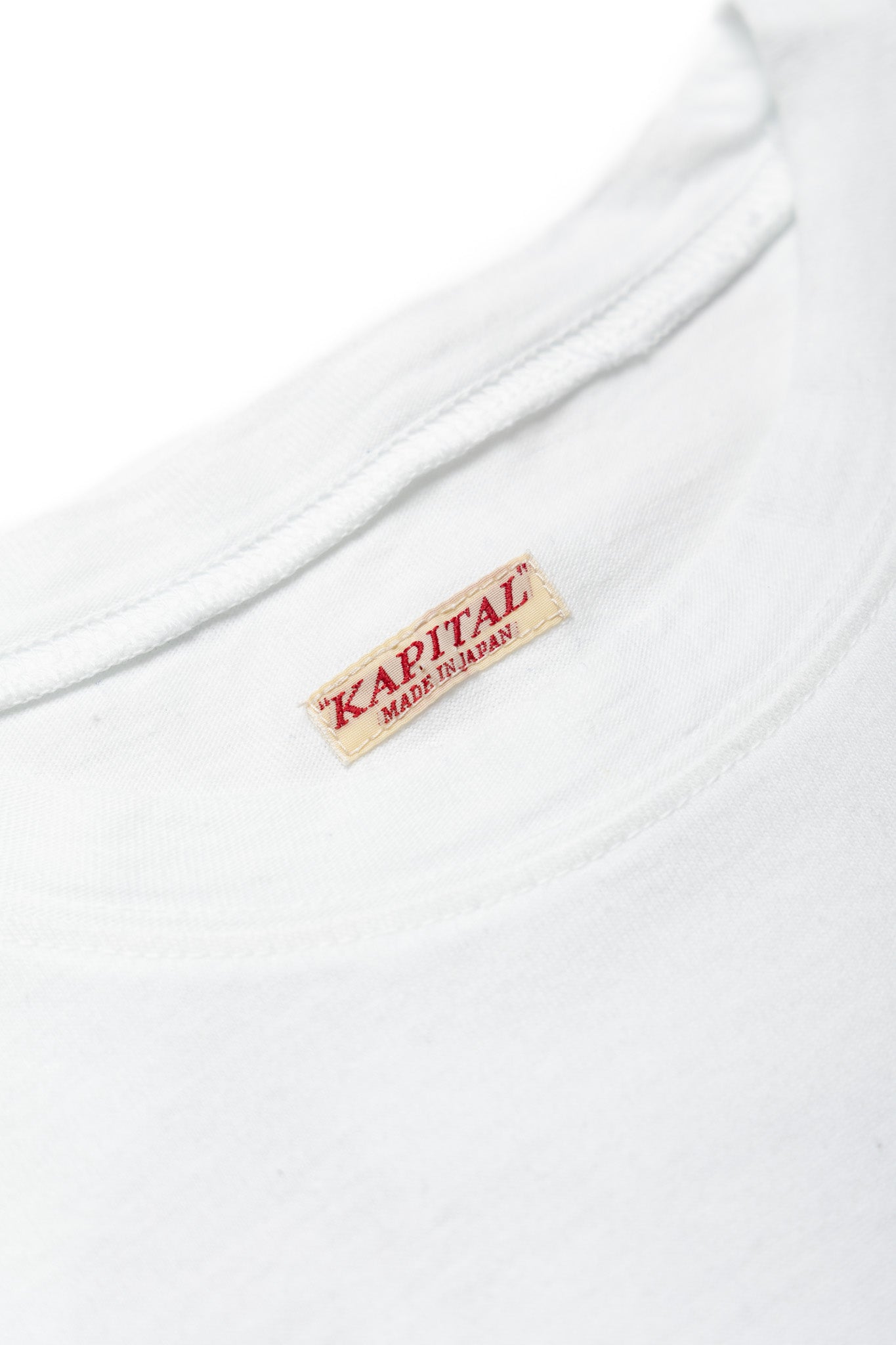 20/- Jersey IDG Hand-Dye Crew T (ICE FISHING Deep) - White x Indigo